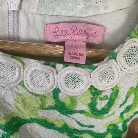 Vintage Lilly Pulitzer Mila Resort Heart Breaker Jacquard Lace Shift mini Dress - Picture 4 of 9